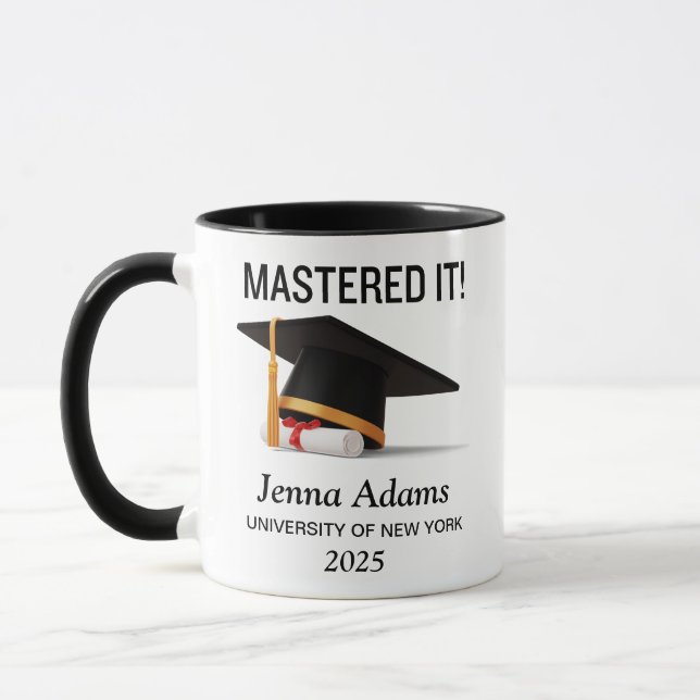 Mug Masters Diplôme Diplôme Maîtrise (Gauche)