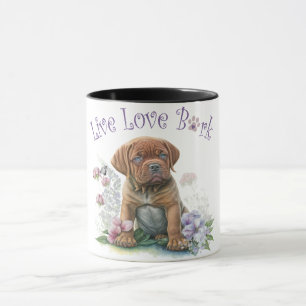 Mug Mastiff Chien Maman Florale