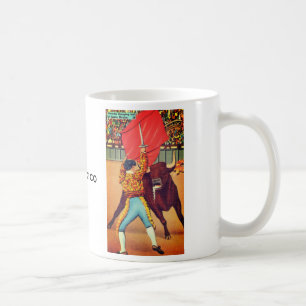Mug Matador avec cape et taureau, Ciudad Juárez, Mexiq