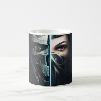 Mug Mate Black Porcelain Coffee Mug, Smilatte Classic