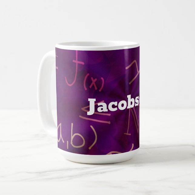 Mug Math équations algébriques (Devant gauche)