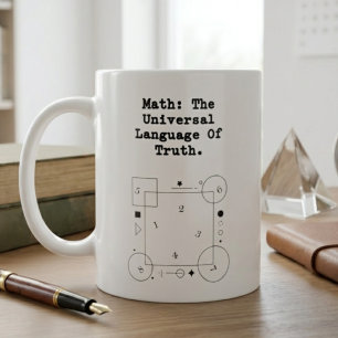Mug Math Langage Universel   Éducateur de Vérité & Log