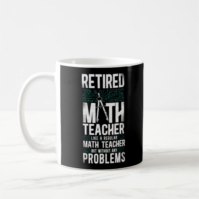 Mug Math Professeur De Maths Retraité Comme Un Math Ré (Gauche)