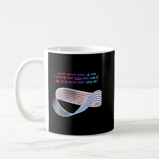 Mug Math Punk Mobius Strip Quel côté du lit vous êtes (Gauche)