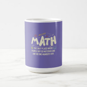 Mug Mathématiques Cadeau de professeur de mathématique