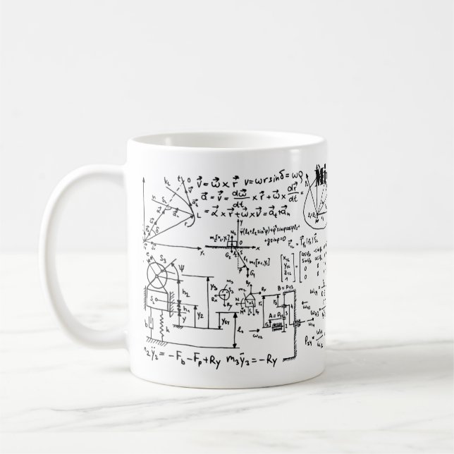 Mug Mathématiques Geeky Math Personnalisé (Gauche)