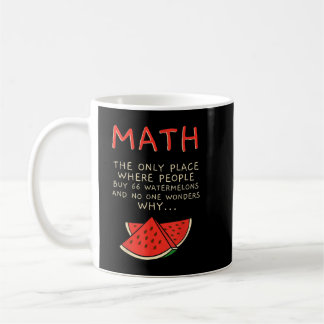 Mug Maths et pastèques Mathématiques Numéro de calcul