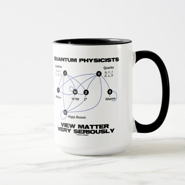 Mug Matière de vue de physiciens de Quantum très (Droite)