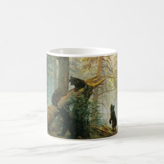 Mug Matin dans une forêt de pins par Ivan Shishkin (Centre)