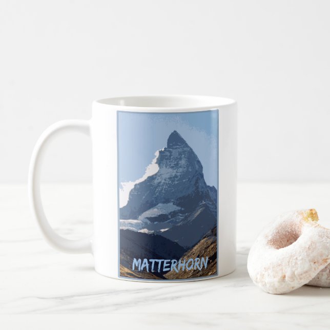 Mug Matterhorn Cool Mountain Design, Suisse (Avec donut)