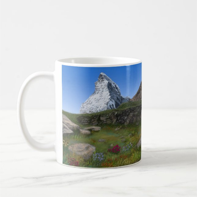 Mug Matterhorn Suisse Ecriture d'encouragement JW (Gauche)