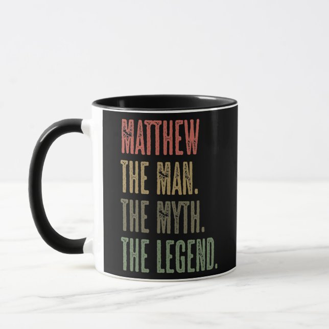 Mug MATTHEW the Man the Myth the LEGEND FUNNY Men (Gauche)