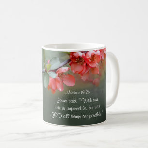 Mug Matthieu 19:26 Avec DIEU, tout est possible