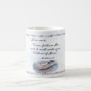 Mug Matthieu 4:19 Jésus dit : "Viens me suivre" Bible