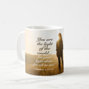 Mug Matthieu 5 14-16 Vous êtes la Lumière du Monde