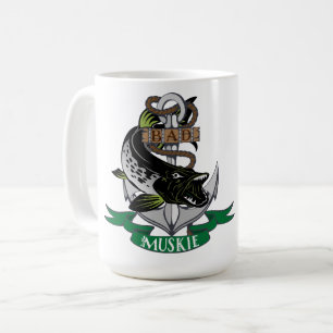 Mug Mauvais Maskinongé Enroulé Autour de la Récompense