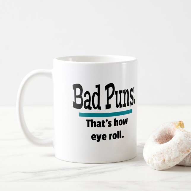 Mug Mauvais tournage des yeux amusant (Avec donut)