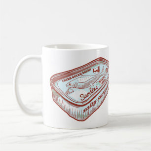 Mug Mauvaise haleine drôle Sardines en étain