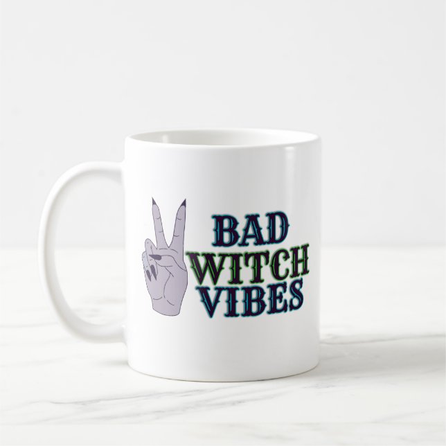 Mug Mauvaises Vibes sorcières Mains de cuisine (Gauche)