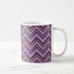 Mug Mauve zigzag stripes
