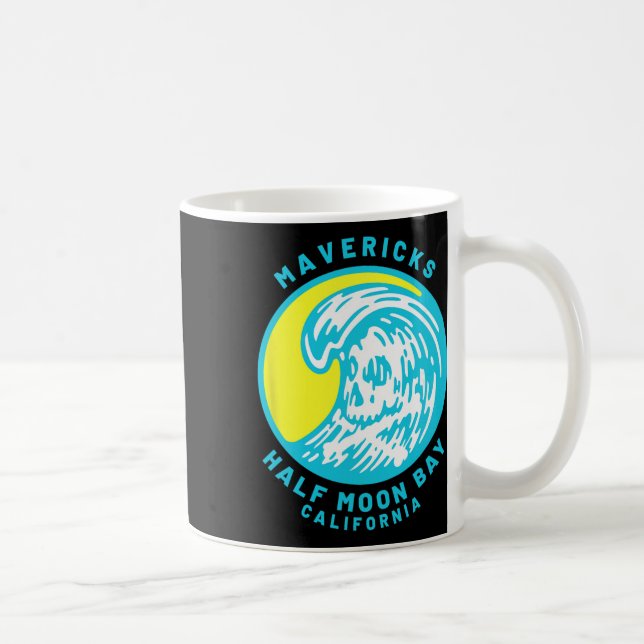 Mug Mavericks Half Moon Y Surfing  (Droite)