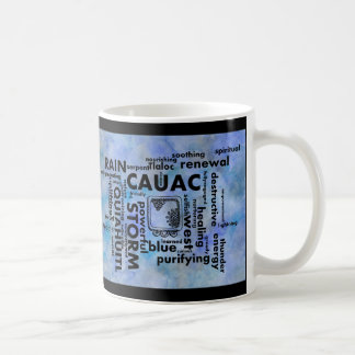 Mug Maya Aztec Mot de naissance Nuage Cauac Quiahuitl 