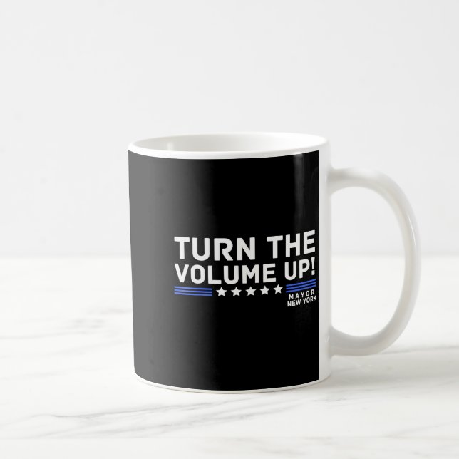 Mug Mayor Zohran Mamdani New York Turn The Volume Up  (Droite)