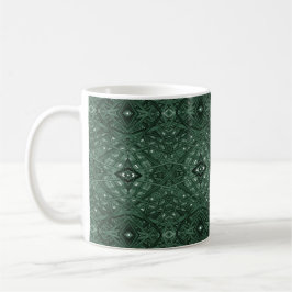 Mug Maze Green Abstract Alcohol Ink Art