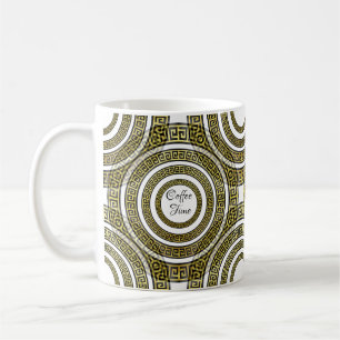 Mug Méandre de clé grecque dans Artdeco de symétrie gé