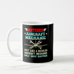 Mug Mécanicien d'aéronef à la retraite Mécanicien d'aé