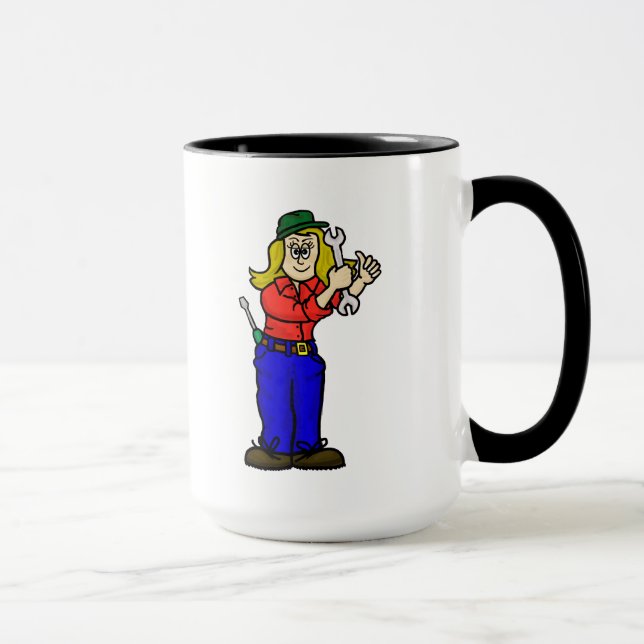 Mug mécanique féminine avec nom (Droite)