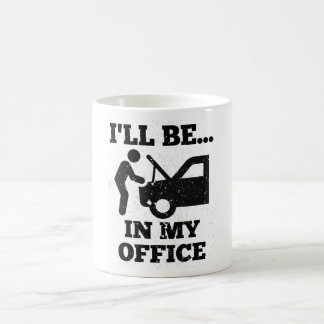 Mug Mécanique Je serai dans mon bureau Auto Lover Love