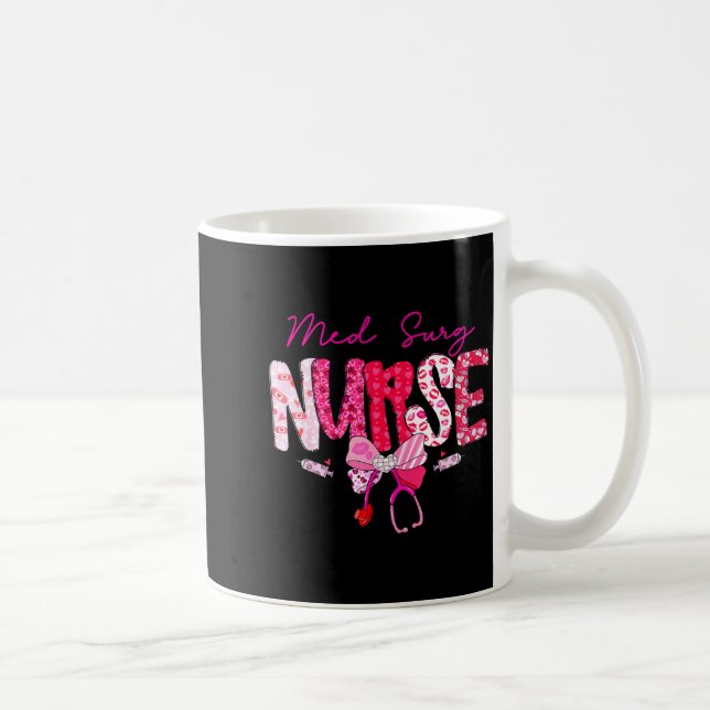 Mug Med Surg Nurse Valentine's Day Stethoscope Coquett (Droite)