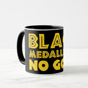 MUG MÉDALLIONS NOIRES PAS D'OR