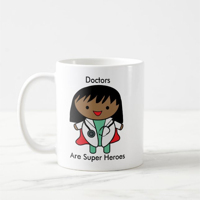 Mug Médecin Africain Américaine Personnaliser (Gauche)