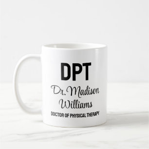 Mug Médecin DPT personnalisé de la thérapie physique C