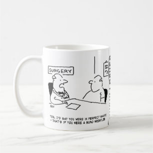 Mug Médecin et patient en surpoids Obesity Sumo Cartoo