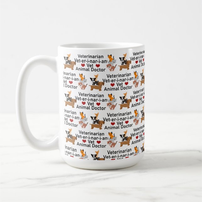 Mug Médecin vétérinaire animal (Gauche)