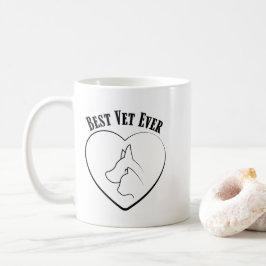 Mug Médecin vétérinaire compatissant Design de soins a