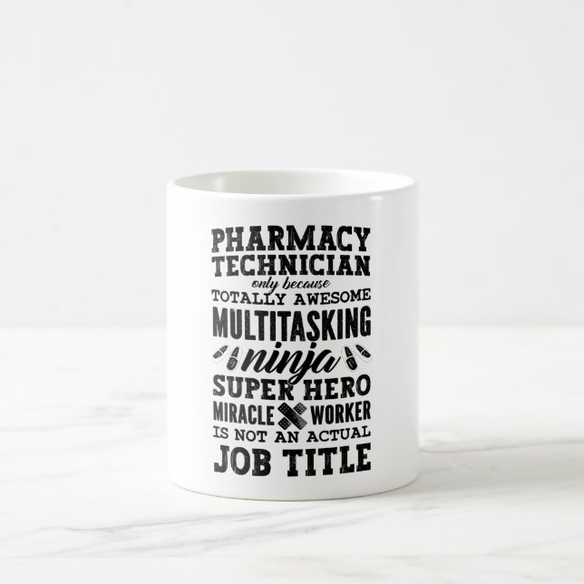 Mug Médecine Héros Tech Pharmaciste Technicien en phar (Centre)