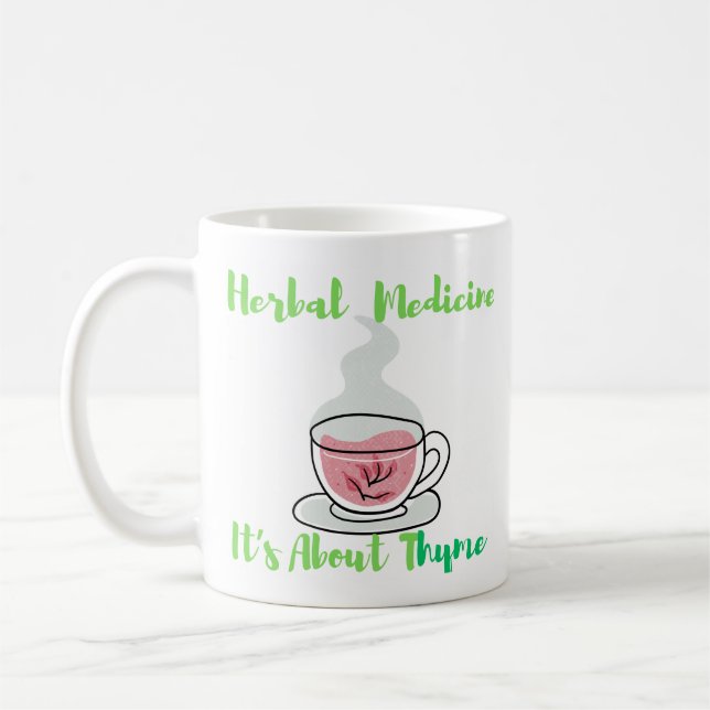 Mug Médicaments à base de plantes - Il s'agit de thym (Gauche)
