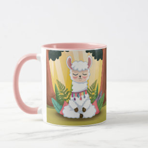 Mug Méditation de la llama dans la Forêt Magique