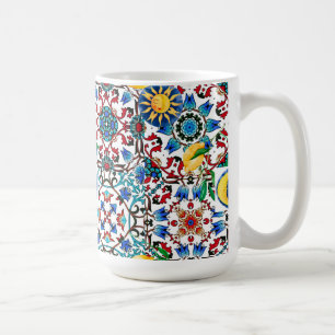 Mug méditerranéen, marocain, mosaïque, art du citron