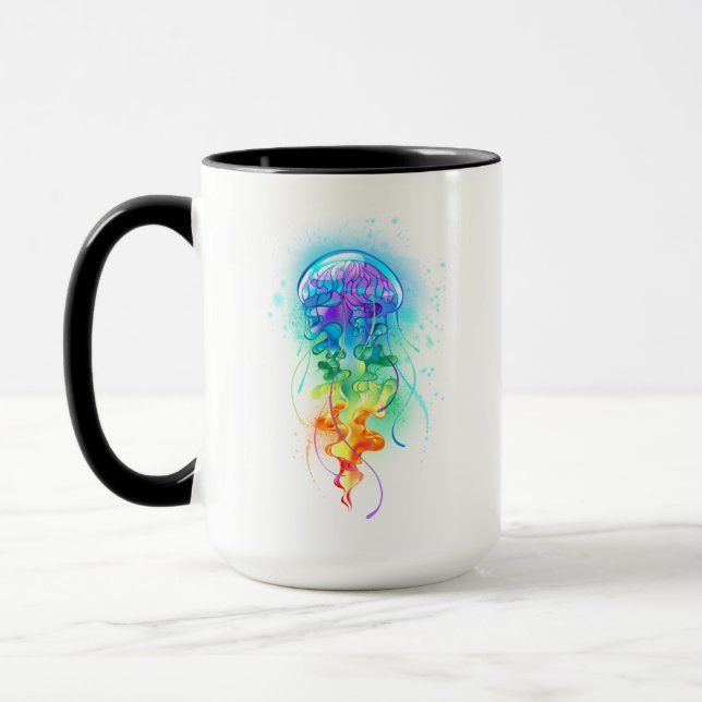 Mug Méduse arc-en-ciel (Gauche)