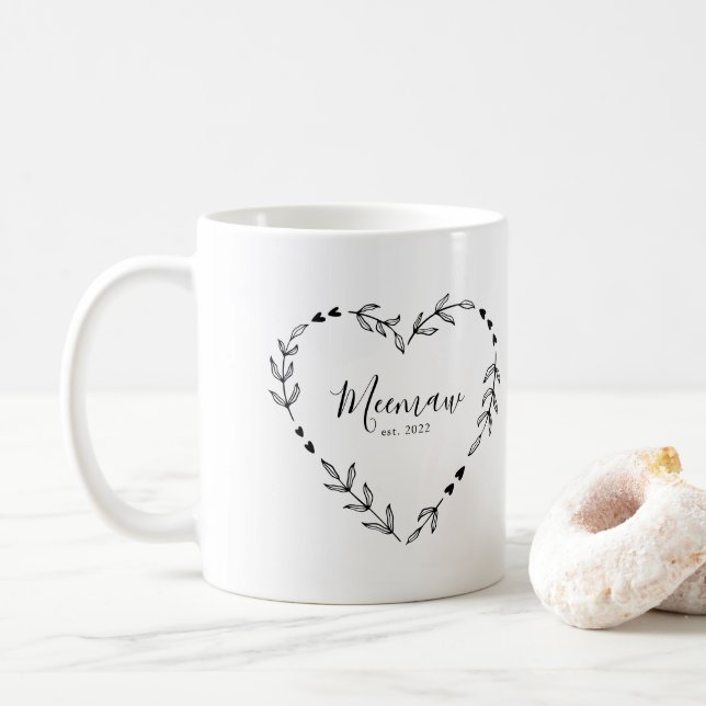 Mug Meemaw Année Est. (Avec donut)