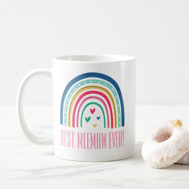 Mug Meemaw Ever Rainbow (Avec donut)