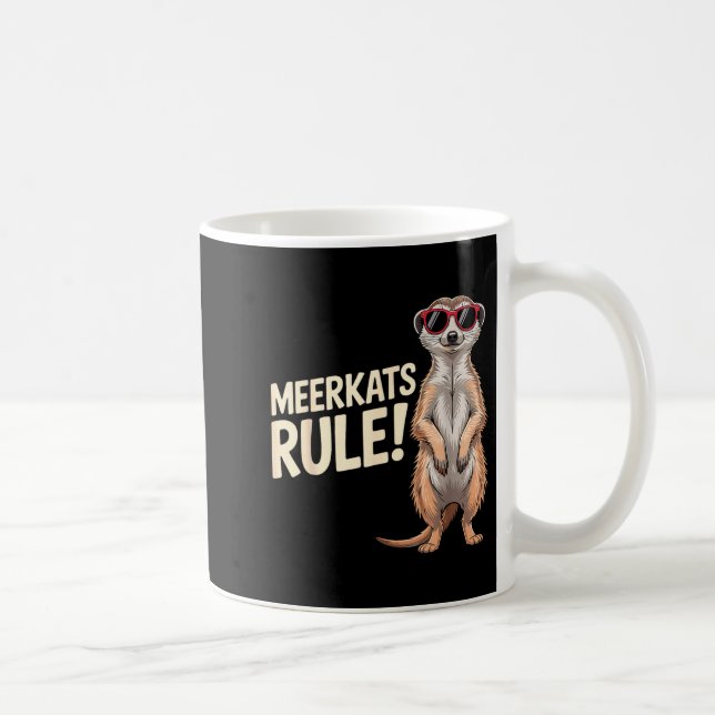 Mug Meerkat Design For Men Women Kids Zoo Keeper Safar (Droite)