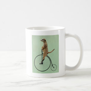 Mug Meerkat sur le quart de penny noir 2 de penny
