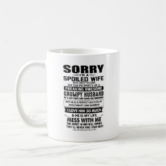 Mug Méfiez-vous de la bête dans mon mari - Humoristiqu