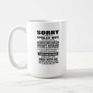Mug Méfiez-vous de la bête dans mon mari - Humoristiqu
